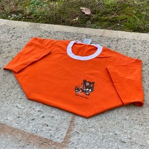 Vintage 90s Single Stitch Tiger Cubs Shirt Oneita Made In USA Orange Size XL